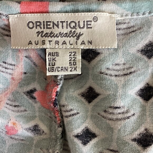 Asian Floral Print Dress - Picture 6 of 7